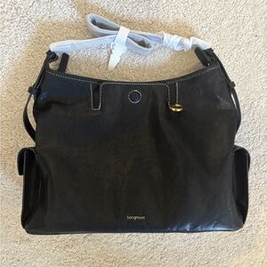 Songmont Black Hobo Shoulder Bag